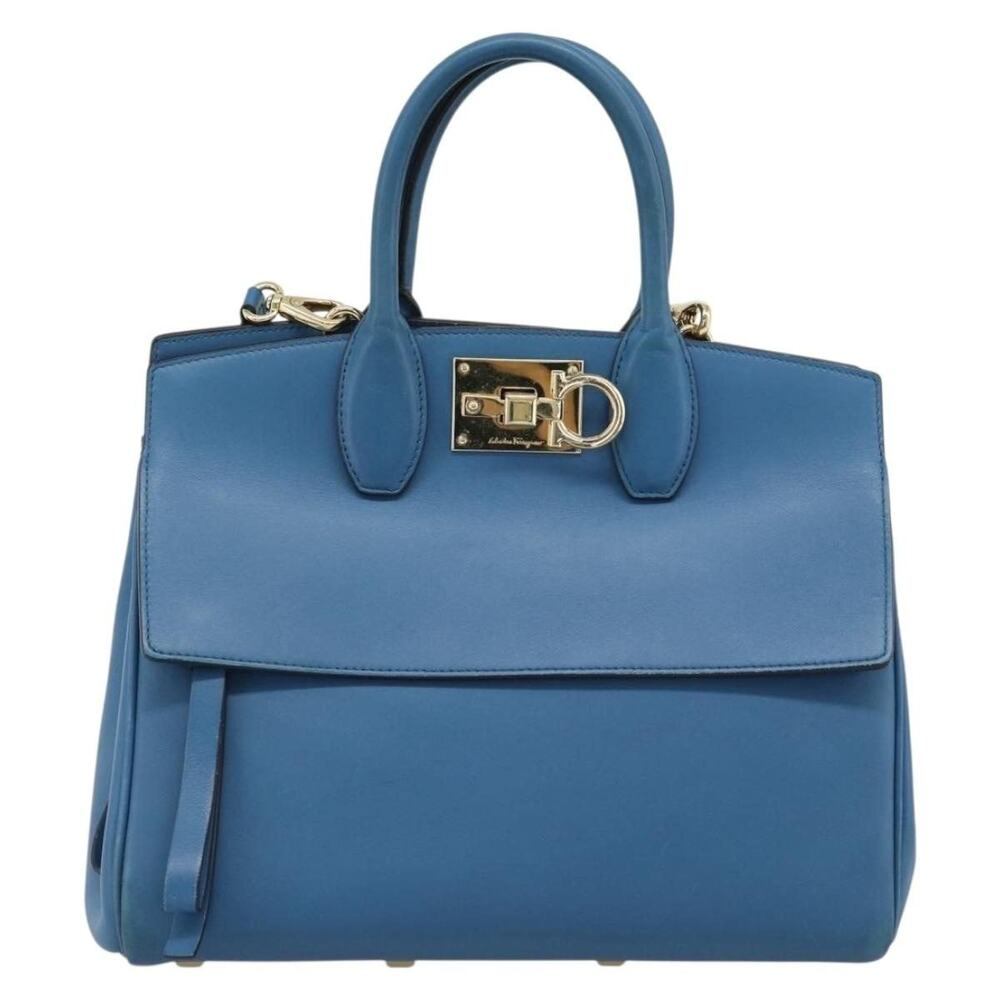 Salvatore Ferragamo Gancini Handbag Blue